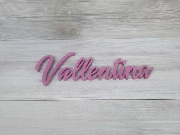 Nome Parede Personalizado em mdf - Vallentina - Linha Bt
