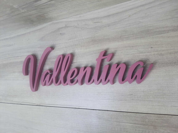 Nome Parede Personalizado em mdf - Vallentina - Linha Bt
