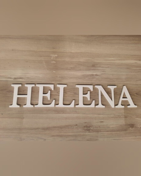 Nome Parede Personalizado em mdf Linha Bs - Helena 15 cm