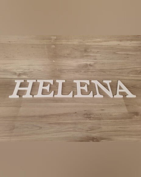 Nome Parede Personalizado em mdf Linha Bs - Helena 15 cm