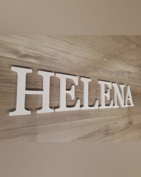 Nome Parede Personalizado em mdf Linha Bs - Helena 15 cm