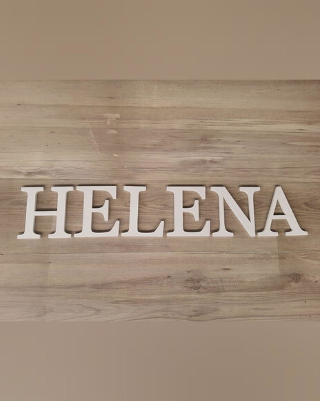 Nome Parede Personalizado em mdf Linha Bs - Helena 15 cm