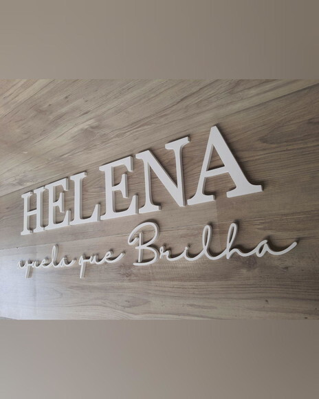 Nome Parede Personalizado mdf - Helena + Significado do Nome