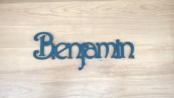 Nomes de Parede - Linha CH - Benjamin - 15 cm
