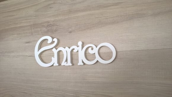 Nomes de Parede - Linha CH - Enrico - 10 cm