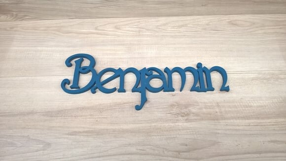 Nomes de Parede - Linha CH - Benjamin - 15 cm