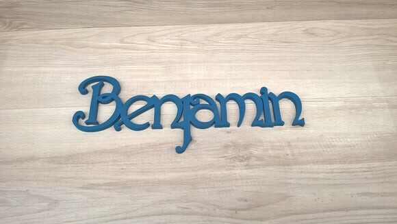 Nomes de Parede - Linha CH - Benjamin - 15 cm
