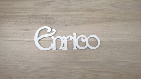Nomes de Parede - Linha CH - Enrico - 10 cm