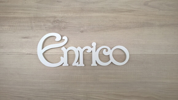 Nomes de Parede - Linha CH - Enrico - 10 cm