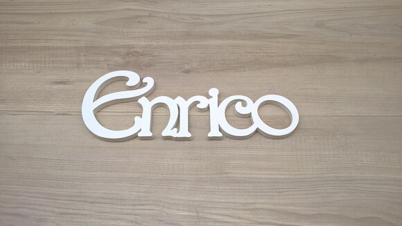 Nomes de Parede - Linha CH - Enrico - 10 cm