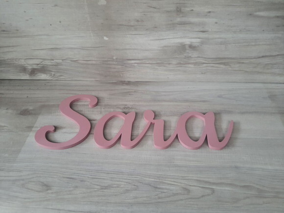 Nomes de Parede em mdf - Linha Ck - Sara - 20 cm
