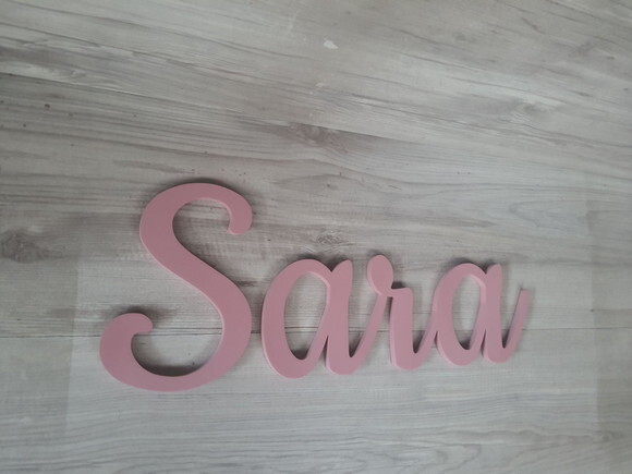 Nomes de Parede em mdf - Linha Ck - Sara - 20 cm