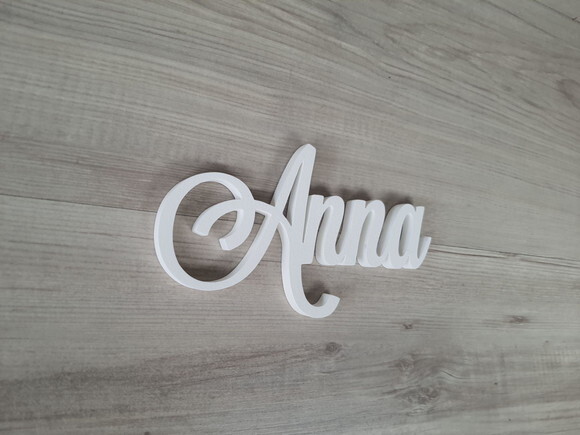 Nomes de Parede em mdf - Linha Ls - Anna 10 cm
