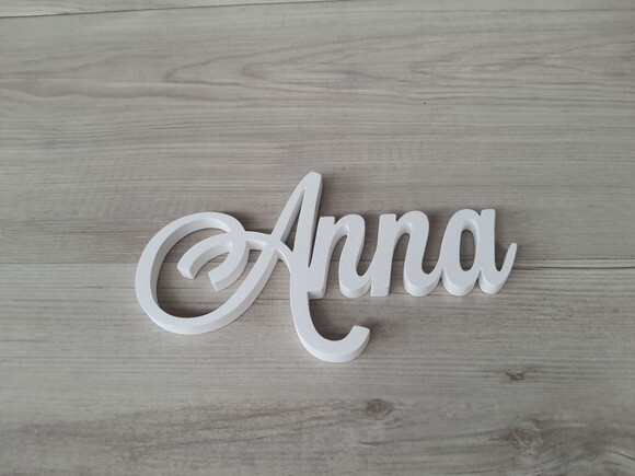 Nomes de Parede em mdf - Linha Ls - Anna 10 cm
