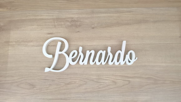 Nomes de Parede em MDF - Linha LS - Bernardo 15 cm
