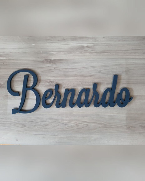 Nomes de Parede em mdf - Linha Ls - Bernardo 25 cm