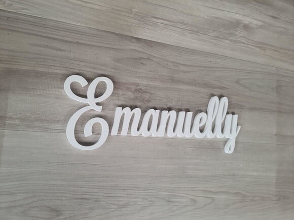 Nomes de Parede em mdf - Linha Ls - Emanuelly - 15 cm