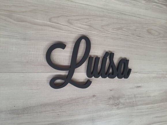 Nomes de Parede em mdf - Linha Ls - Luísa - 15 cm