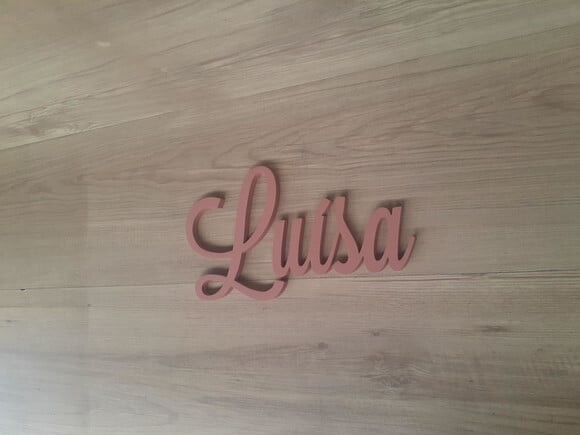 Nomes de Parede em mdf - Linha Ls - Luísa - 15 cm