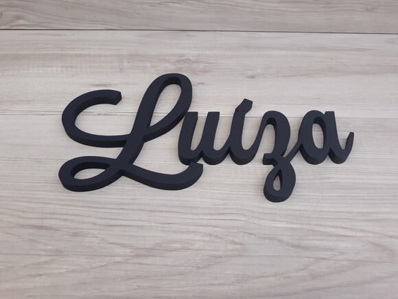 Nomes de Parede em mdf - Linha Ls - Luíza - 15 cm