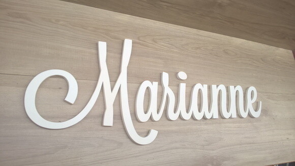 Nomes de Parede em MDF - Linha LS - Marianne - 29 cm