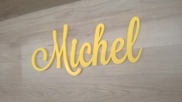 Nomes de Parede em MDF - Linha LS - Michel 20 cm