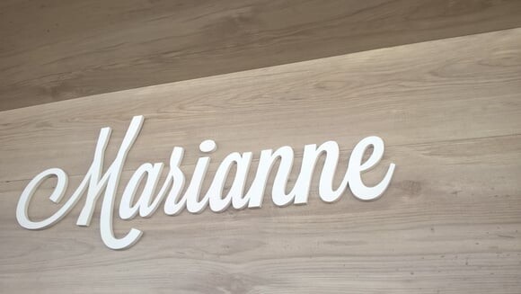 Nomes de Parede em MDF - Linha LS - Marianne - 29 cm