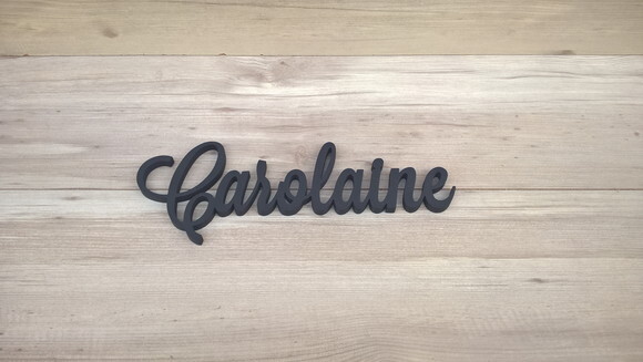 Nomes De Parede Em Mdf - Linha Ls -carolaine 10 Cm