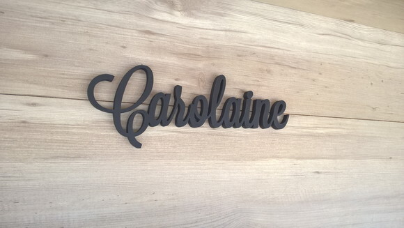 Nomes De Parede Em Mdf - Linha Ls -carolaine 10 Cm