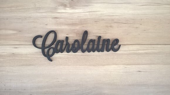 Nomes De Parede Em Mdf - Linha Ls -carolaine 10 Cm