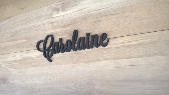 Nomes De Parede Em Mdf - Linha Ls -carolaine 10 Cm