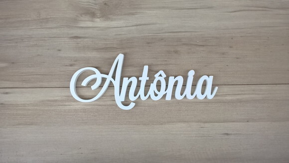 Nomes de Parede em MDF - Linha LS -Antônia 15 cm