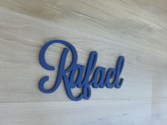 Nomes de Parede em mdf - Linha Ls -rafael - 15 cm