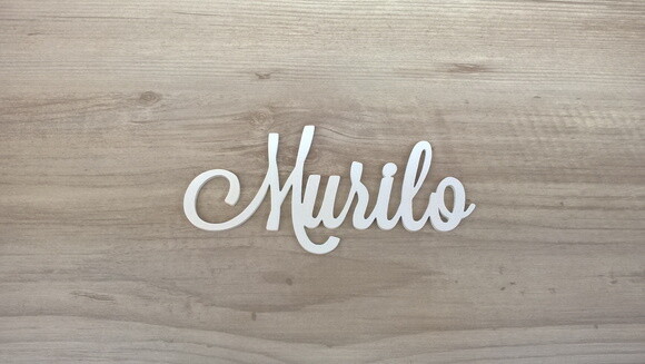 Nomes de Parede em MDF - Linha LS -Murilo 10 cm