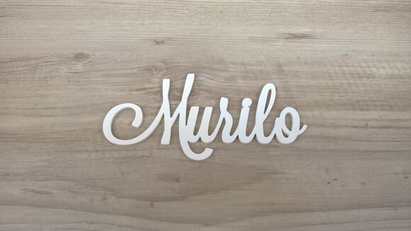 Nomes de Parede em MDF - Linha LS -Murilo 10 cm