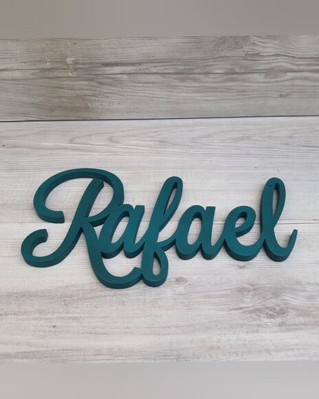 Nomes de Parede em mdf - Linha Ls -rafael - 15 cm
