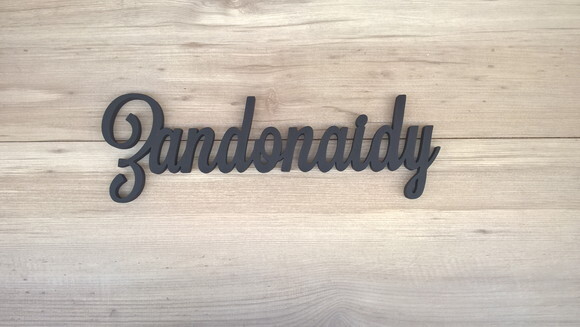 Nomes De Parede Em Mdf - Linha Ls -zandonaidy 10 Cm