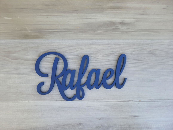 Nomes de Parede em mdf - Linha Ls -rafael - 15 cm
