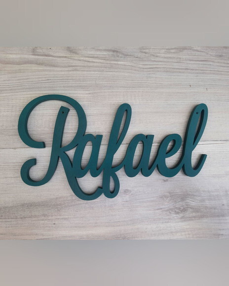 Nomes de Parede em mdf - Linha Ls -rafael - 15 cm