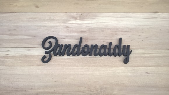Nomes De Parede Em Mdf - Linha Ls -zandonaidy 10 Cm