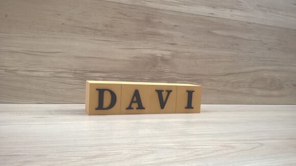 Nomes em Cubos - Mod. Clássico - 6 x 6 x 6 cm - 4 Letras