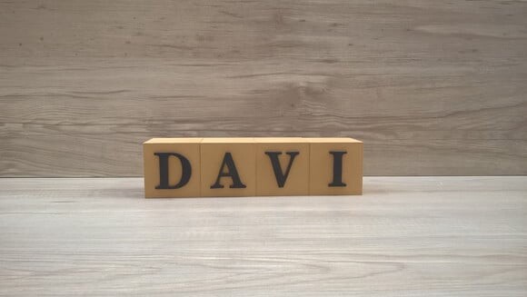 Nomes em Cubos - Mod. Clássico - 6 x 6 x 6 cm - 4 Letras