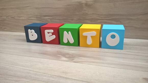 Nomes em Cubos - Mod. Infantil - 6 x 6 x 6 cm - 5 Letras
