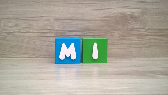 Nomes em Cubos - Mod. Infantil - 8 x 8 x 8 cm - 2 Letras