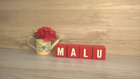 Nomes em Cubos - Mod. Youtube - 6 x 6 x 6 cm - 4 Letras