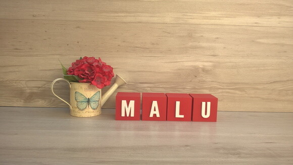 Nomes em Cubos - Mod. Youtube - 6 x 6 x 6 cm - 4 Letras