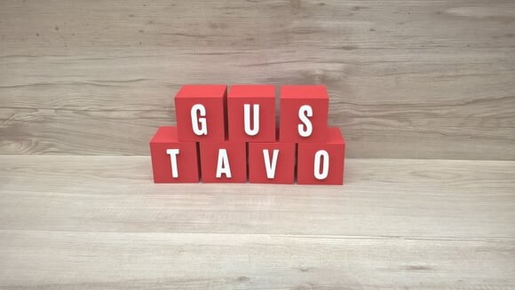 Nomes em Cubos - Mod. Youtube - 6 x 6 x 6 cm - 7 Letras