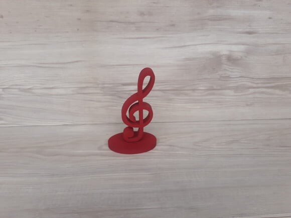Nota Musical em MDF - Clave de Sol
