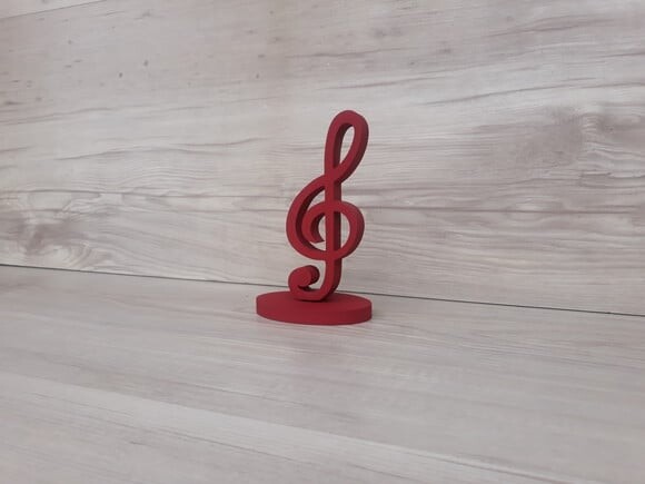 Nota Musical em MDF - Clave de Sol
