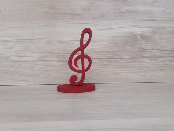 Nota Musical em MDF - Clave de Sol